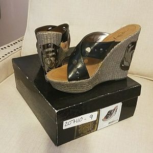 Baby phat wedge sandles excellent condition